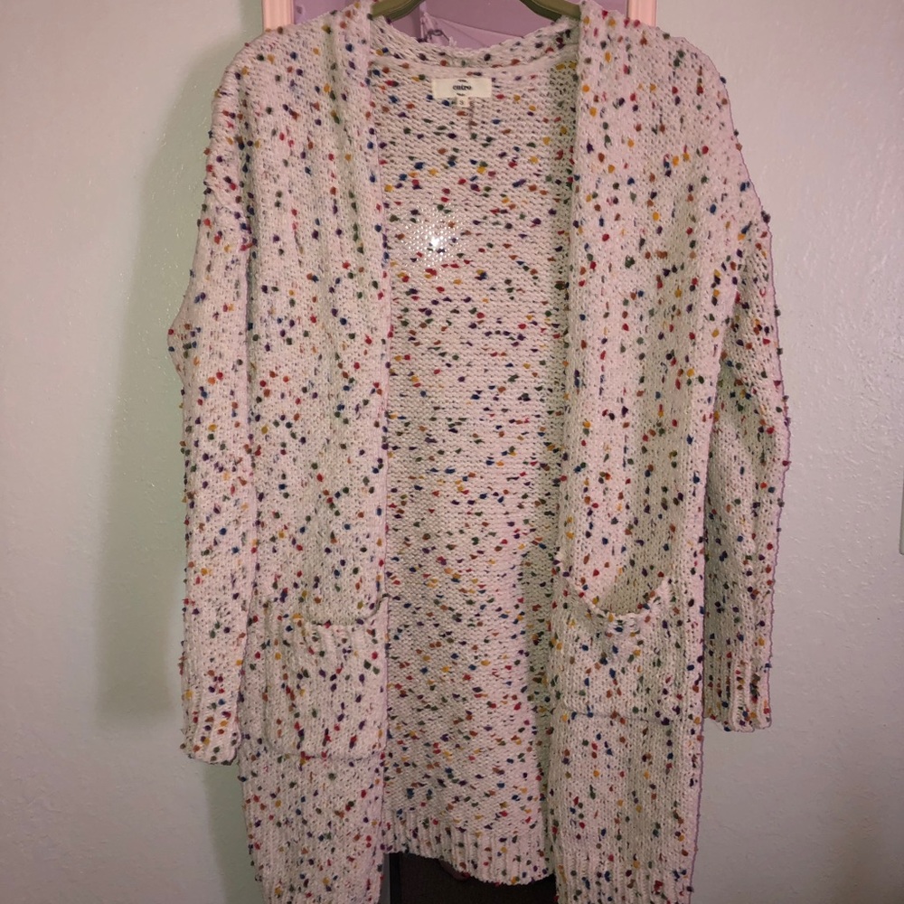 Confetti cardigan sweater